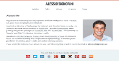 Desktop Screenshot of alessiosignorini.com